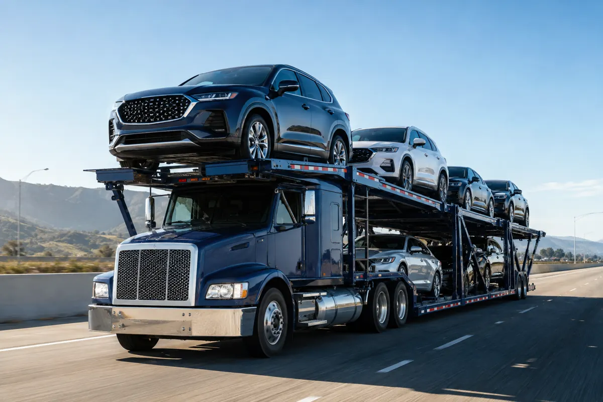 Open vehicle transport carrier